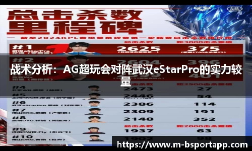 战术分析：AG超玩会对阵武汉eStarPro的实力较量